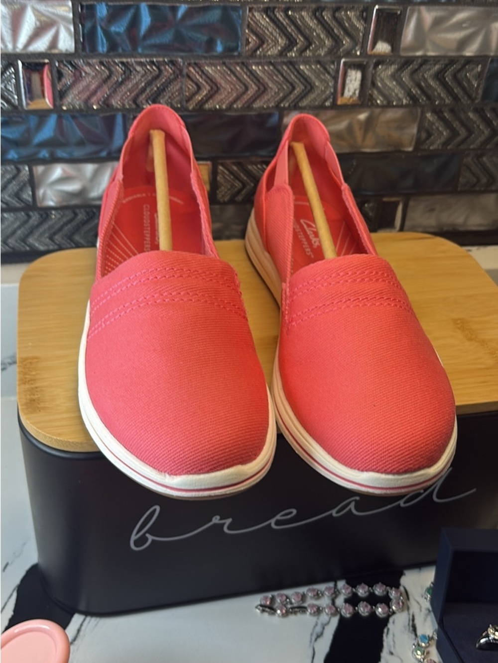 Clarks Coral Slip-On Canvas Sneakers